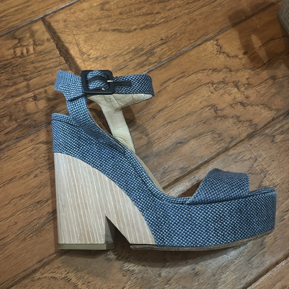 Jimmy Choo Denim Platforms - image 2